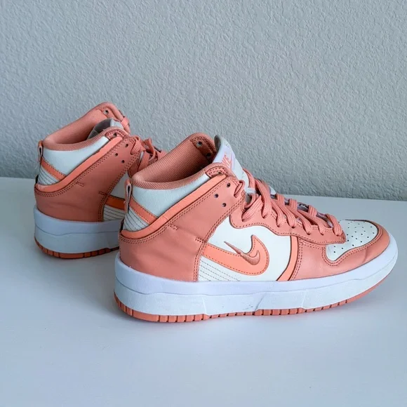 Nike Dunk High Up Women’s Size 6.5 Coral Chalk / White DH3718-107 - Picture 1 of 8